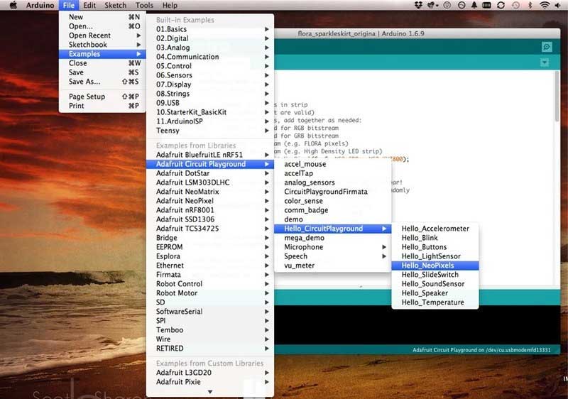 Circuit Playground & Fiber Optics
